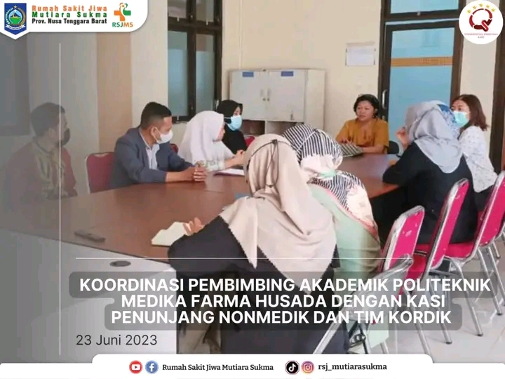 KOORDINASI PEMBIMBING AKADEMIK POLITEKNIK MEDIKA FARMA HUSADA DENGAN KASI PENUNJANG NON MEDIK DAN TIM KORDIK